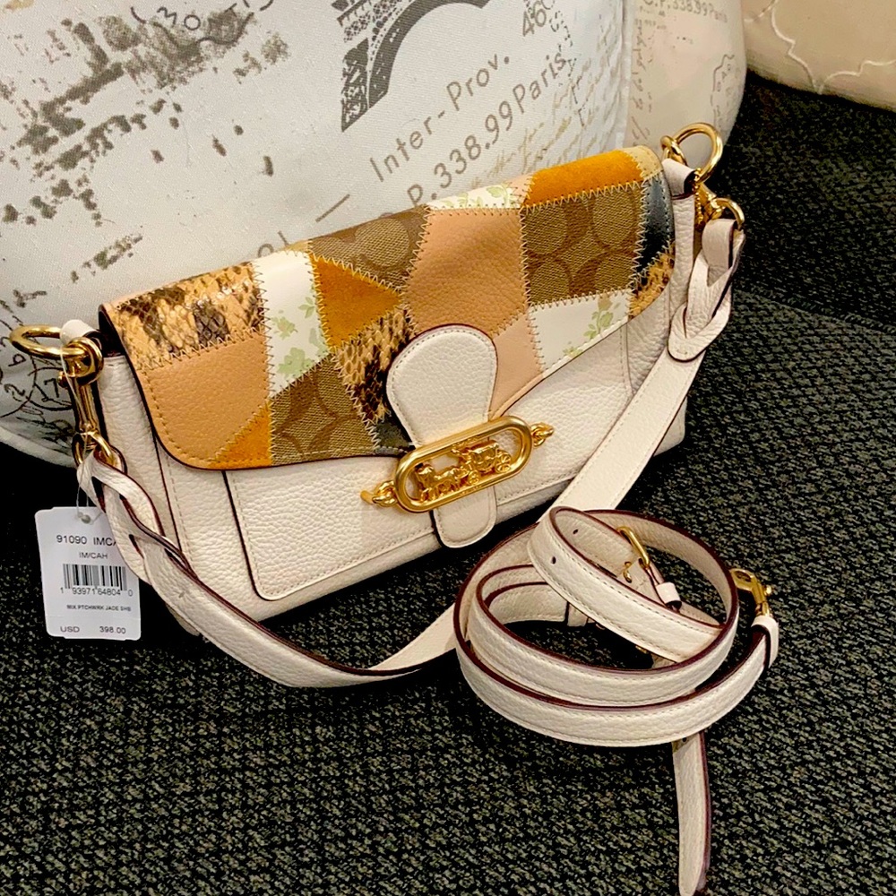 NWT Coach mix Patchwork Jade